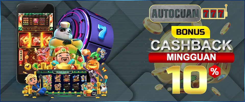CASHBACK MINGGUAN 10% - AUTOCUAN777